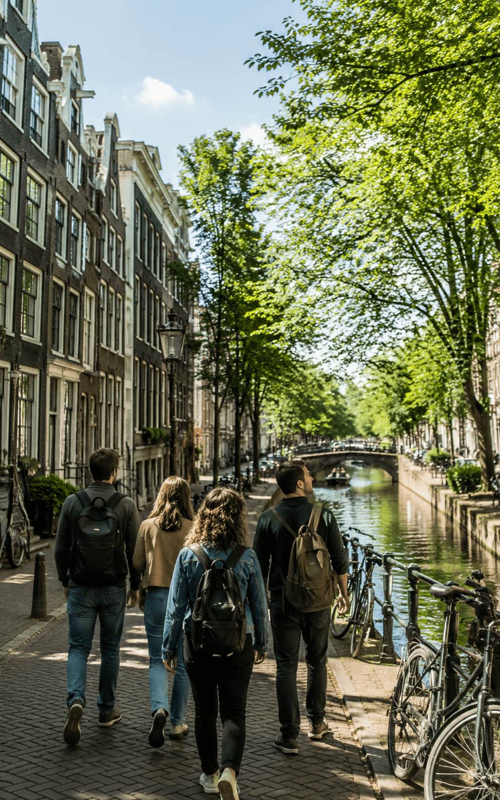 Passeggiata lungo i canali di Amsterdam